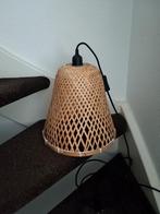 Hanglamp/lampenkap bamboe, Huis en Inrichting, Lampen | Wandlampen, Ophalen, Zo goed als nieuw