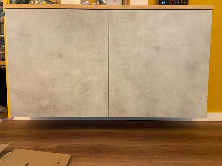 IKEA Besta Betonlook Deurfronten, Huis en Inrichting, Kasten | Overige, Gebruikt, Ophalen