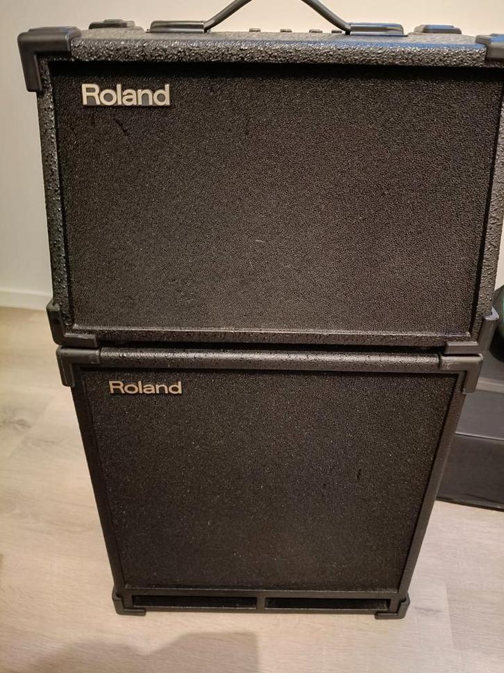 Roland SA Stage amplifier + Subwoofer 200 watt, Muziek en Instrumenten, Versterkers | Keyboard, Monitor en PA, Gebruikt, Overige typen