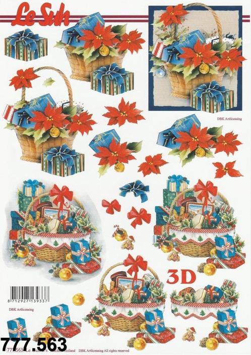Le Suh 3d Herfst/Kerst/Winter knipvellen (zie beschrijving), Hobby en Vrije tijd, Kaarten | Zelf maken, Nieuw, Knipvel, Kerst