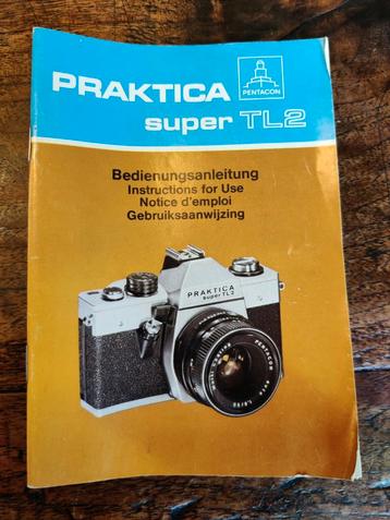 Vintage Handleiding Praktica Super TL2 Spiegelreflexcamera  beschikbaar voor biedingen