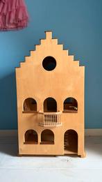 Grachtenpand houten poppenhuis, Kinderen en Baby's, Speelgoed | Poppenhuizen, Ophalen, Zo goed als nieuw, Poppenhuis