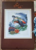 Lanarte borduurpakket zeeschildpad, Ophalen of Verzenden, Zo goed als nieuw, Borduurpakket