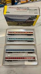 Minitrix 15806 Set personenrijtuigen "Nieuwe kleuren", Hobby en Vrije tijd, Gelijkstroom, Trix, Wagon, Ophalen of Verzenden