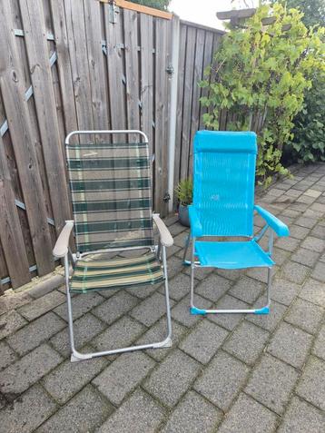 Camping / tuinstoelen 2x inklapbaar beschikbaar voor biedingen