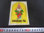 sticker rabobank strip kabouter spade schep *, Verzamelen, Stickers, Ophalen, Zo goed als nieuw, Bedrijf of Vereniging