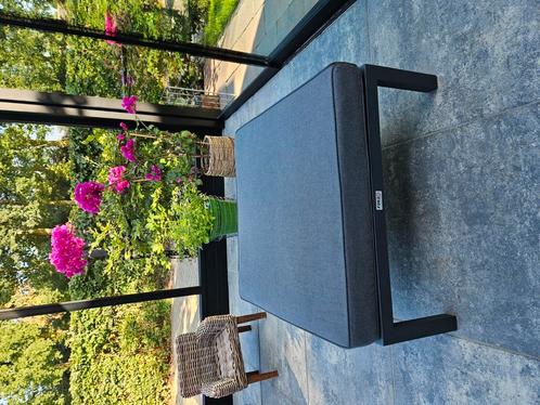 LOUNGE VOETENBANK 🌼 MET KUSSEN-GRIJS/ANTRACIET, Tuin en Terras, Tuinmeubel-accessoires, Gebruikt, Ophalen