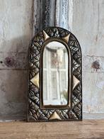 Vintage Oosterse spiegel uit Marokko - koperen been lijst, Huis en Inrichting, Woonaccessoires | Spiegels, Ophalen of Verzenden