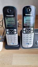 telefoon vast Panasonic, Telecommunicatie, Vaste telefoons | Handsets en Draadloos, Ophalen of Verzenden, Zo goed als nieuw, 2 handsets