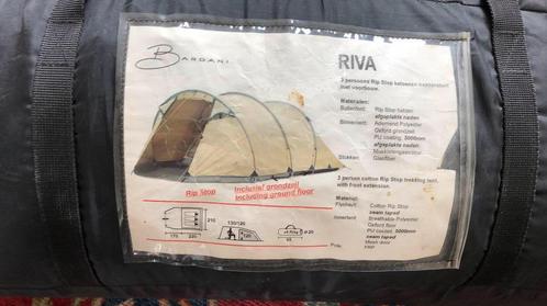 Bardani Riva 3 personen trekkerstent met voorbouw, Caravans en Kamperen, Tenten, tot en met 3, Gebruikt, Ophalen of Verzenden