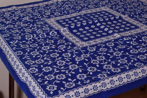 Retro vintage jaren 70 tafelkleed met funky bloemdessin, Huis en Inrichting, Keuken | Textiel, Zo goed als nieuw, Tafelkleed of Tafelzeil