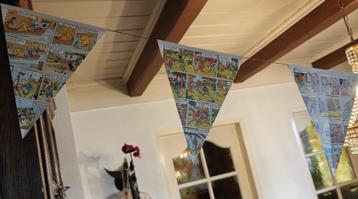 Supergave vlaggetjesslinger van Suske & Wiske feestartikelen beschikbaar voor biedingen