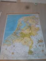 Schoolplaat Nederland - Wandkaart, Ophalen of Verzenden, Aardrijkskunde