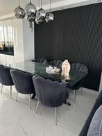 6 x eetkamerstoel velvet stof, Huis en Inrichting, Stoelen, Ophalen, Zo goed als nieuw, Stof, Vijf, Zes of meer stoelen