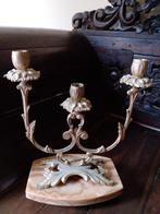 Prachtige kandelaar op marmeren voet, Verzenden