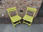 Inklapbare kunststof stoeltjes / bistro / tuinstoelen, Tuin en Terras, Ophalen, Zo goed als nieuw, Kunststof, Inklapbaar