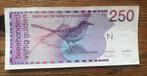 Nederlandse Antillen 250 gulden 1986 vogel hoekjes gebogen, Postzegels en Munten, Bankbiljetten | Nederland, Los biljet, 250 gulden