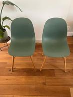 Set van nette groene kuipstoelen, Huis en Inrichting, Stoelen, Ophalen, Gebruikt, Twee, Overige kleuren