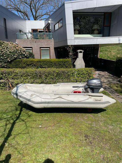 Rubberboot met yamaha 8 pk motor, Watersport en Boten, Rubberboten, Zo goed als nieuw, Yamaha, Aluminium, Minder dan 70 pk, Benzine