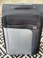Te koop reiskoffer zwart, 50 tot 60 cm, Ophalen of Verzenden, Zo goed als nieuw, Zacht kunststof