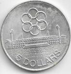 5  dollars  1973   Singapoer. km. 10  unc, Ophalen of Verzenden, Midden-Oosten, Losse munt, Zilver