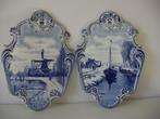 2 Porselein keramiek tegelplaten jr.ca.1900. Villeroy & Boch, Ophalen of Verzenden