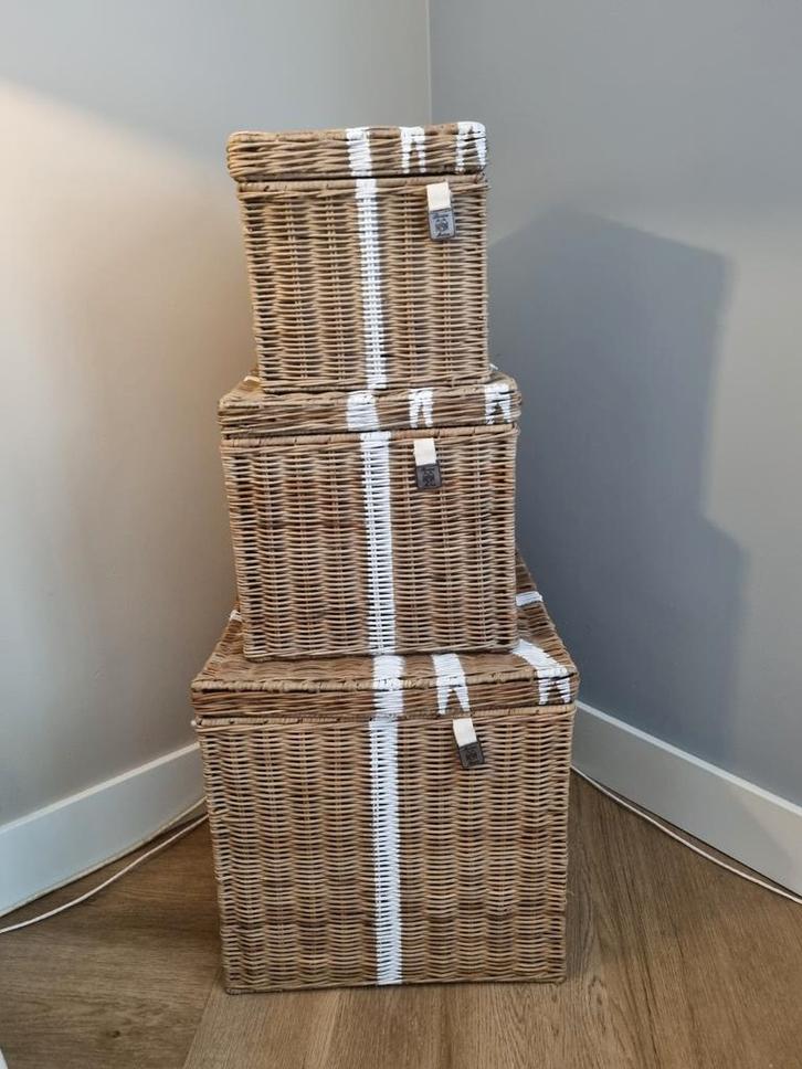 Riviera Maison Cadeaumanden Set - Nieuwstaat, Huis en Inrichting, Woonaccessoires | Kisten, Nieuw, Minder dan 50 cm, Minder dan 50 cm