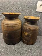 2stoere Nepalese kruiken, Ophalen of Verzenden, Overige kleuren, Overige materialen, Minder dan 50 cm