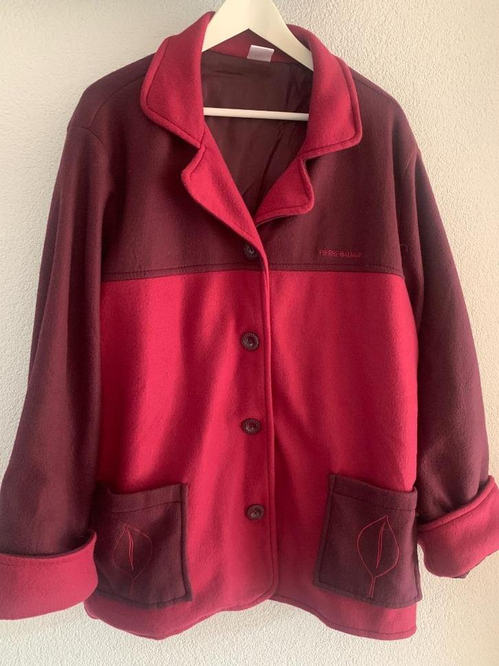 Pierre Balmain sweat vest, donkerrood en gevoerd, mt L/XL, Kleding | Heren, Truien en Vesten, Zo goed als nieuw, Maat 52/54 (L)