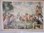 Schoolplaat van hagepreek bij de Hoornbrug te Rijswijk, Ophalen, Geschiedenis