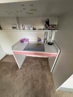 Neo hoogslaper met bureau en kledingkast (90/200) roze/wit, Kinderen en Baby's, Ophalen, Gebruikt, Hoogslaper