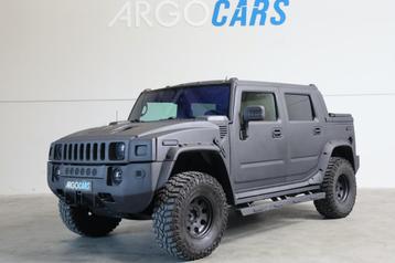 Hummer H2 6.0 V8 SUT MATT ZWART 1 OF 1 UNIEKE OMBOUW TOPSTAA beschikbaar voor biedingen
