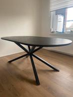 Eettafel Ovaal Zwart Nette Staat Kwantum 2.0 x 1.0, Huis en Inrichting, Tafels | Eettafels, Zo goed als nieuw, 150 tot 200 cm