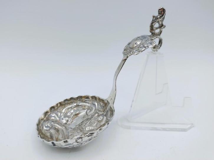 Zilveren roomlepel, Friesland, 18e eeuws, Antiek en Kunst, Antiek | Goud en Zilver, Zilver, Verzenden