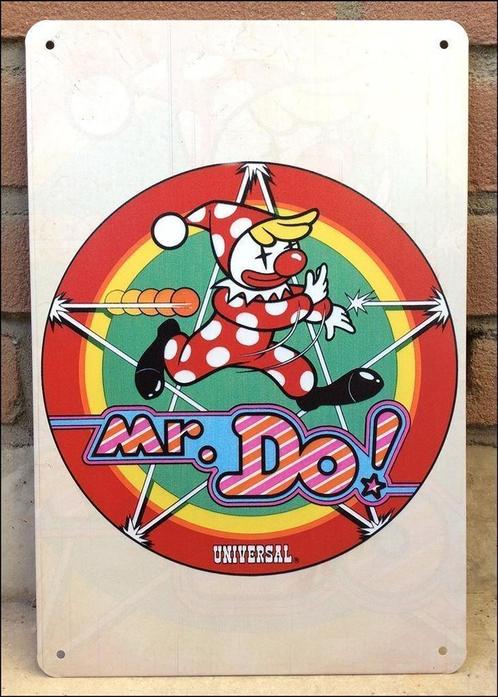 MR. DO ! METALEN RETRO Arcade Wandbord decor poster, Spelcomputers en Games, Games | Overige, Nieuw, Verzenden