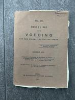 Voedingsregeling Soldaat - Legerboekje, Boeken, Ophalen of Verzenden, Voor 1940, Gelezen, Landmacht