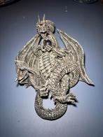 Draken Kaarsenhouder Wanddecoratie, Tuin en Terras, Ophalen of Verzenden, Gebruikt, Overige materialen, Dierenbeeld