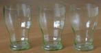 Nr G173: 3 Fraaie kristallen lichtgroene limonadeglazen, Ophalen of Verzenden