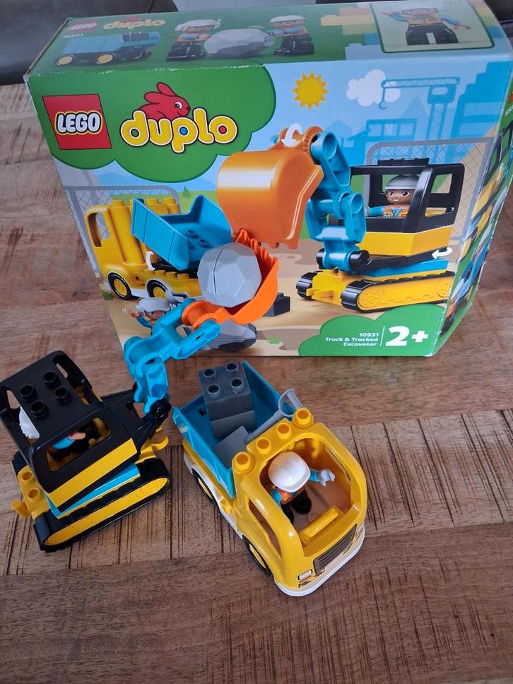 Lego Duplo Kraan en Vrachtauto Set, Kinderen en Baby's, Speelgoed | Duplo en Lego, Zo goed als nieuw, Duplo, Complete set, Ophalen of Verzenden