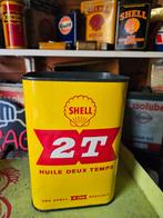 Vintage Shell 2T Olieblik tweetakt, Verzamelen, Ophalen of Verzenden, Gebruikt, Overige