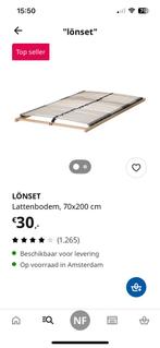 2x IKEA Lönset Lattenbodem 70cm, Huis en Inrichting, Slaapkamer | Matrassen en Bedbodems, Ophalen, Zo goed als nieuw, Bedbodem