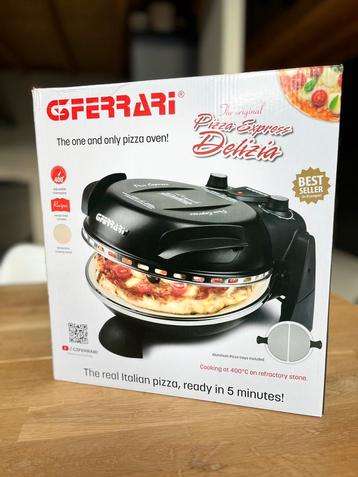 Pizzaoven G3 FERRARI Delizia Zwart + Alu pizzaspatels beschikbaar voor biedingen