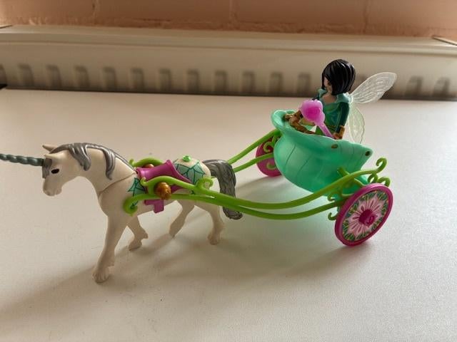 Playmobil eenhoornkoets met vlinderfee 5446, Ophalen of Verzenden, Zo goed als nieuw, Complete set