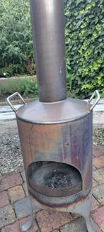 RVS Buitenkachel - 183cm Hoog, Tuin en Terras, Tuinhaarden, Ophalen, Gebruikt
