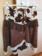 Country line dance cowboy rok, Kleding | Dames, Rokken, Ophalen of Verzenden, Zo goed als nieuw, Onder de knie