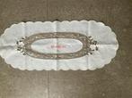Tafelloper - Creme - Opengewerkt  - 88X26 cm (KWF), Ophalen of Verzenden, Rechthoek