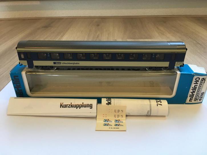 Marklin 4218 BLS (75 jaar jubileum) Zwitserse spoorwegen (1), Hobby en Vrije tijd, Modeltreinen | H0, Nieuw, Wagon, Wisselstroom