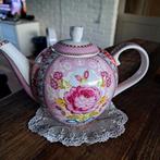 Pip Theepot met Bloemen klein 22 bij 18 cm groot, Ophalen of Verzenden, Porselein, Overige stijlen, Overige typen