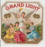 etiket V - 219  GRAND LIGHT   sigarenbandjes, Verzamelen, Verzenden, Nieuw, Sigarenbandjes