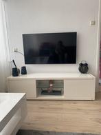 Tv meubel hoogglans wit, Minder dan 100 cm, 25 tot 50 cm, Gebruikt, Ophalen